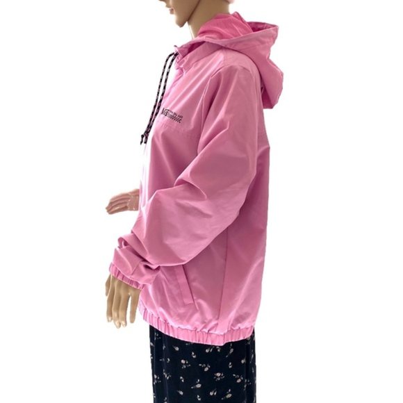 VANS Kastle Turvey Windbreaker Fuchsia Pink Women Zip Hooded Jacket VN0A4CWTUNU - Picture 7 of 13